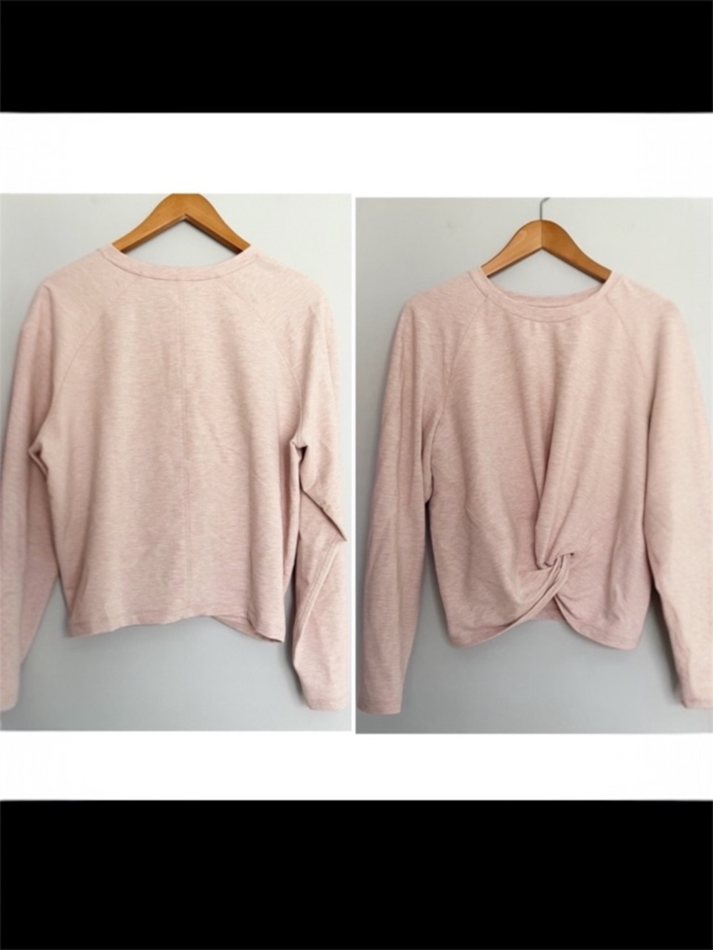 Lululemon Tuck and Gather Pullover Heathered Mod Faint Coral Size 10